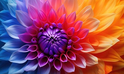 Wall Mural - macro close-up photography of vibrant color flower as a creative abstract background