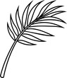 Palmzweig Hosianna - Ausmalbild für Kinder zu Ostern oder Palmsonntag