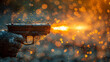 Close Up of Gun With Blurry Background