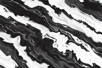 Wall Mural - Elegant Black and White Marble Texture for Modern Design Background