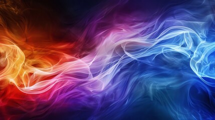 Wall Mural - abstract colorful smoke background.
