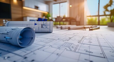 An architected blueprint with arrows directing towards future expansion areas