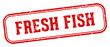 fresh fish stamp. fresh fish rectangular stamp on white background