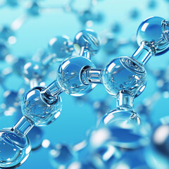 Poster - 3d render of molecule