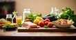 Wholesome Choices - The Concept of Healthy Eating with Natural Foods on the Table