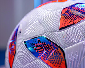 Close-up on Euro 2024 football, waiting for kickoff, pristine condition, anticipation