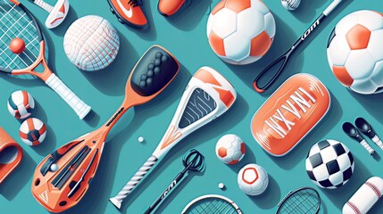  Sports Equipment Designs: Illustrations showcasing innovative sports equipment, presenting original designs and features that offer a new perspective to the world of sports 