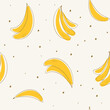 Hand drawing banana seamless pattern vector illustration. Vector illustration design for fashion fabrics, textile graphics, and prints.