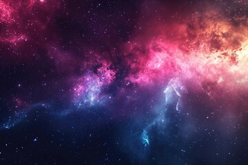 Wall Mural - Cosmic canvas paints dazzling celestial hues