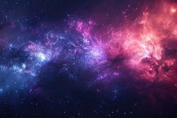 Wall Mural - Galactic canvas unveils stunning cosmic vista