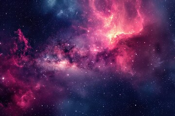 Wall Mural - Celestial canvas unveils brilliant galaxy display