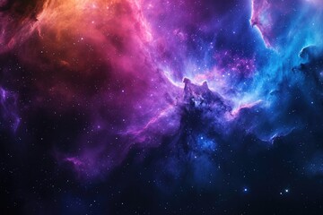 Wall Mural - Stellar panorama dazzles with stunning cosmic spectrum