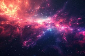Wall Mural - Astronomical wonder captivates with stunning cosmic spectrum