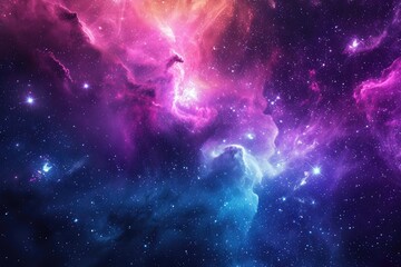 Wall Mural - Cosmic mosaic dazzles with dazzling cosmic shades