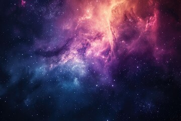 Wall Mural - Galactic vista mesmerizes with mesmerizing celestial display