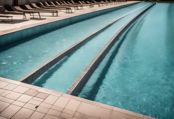 Canvas Print - swimming pool in the hotel