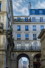 Sticker - Paris, beautiful facades in the 7e arrondissement, rue Saint-Dominique
