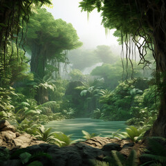 Wall Mural - tropical forest