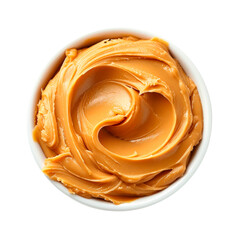 Wall Mural - A close up of a jar of peanut butter Isolated on transparent background, PNG