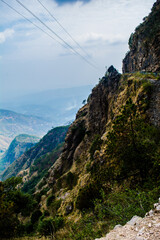 Wall Mural - Beautiful Green Mountains and valleys of Lansdowne in the district of Garhwal, Uttarakhand. Lansdown Beautiful Hills. The beauty of nature on the hills of Uttrakhand.