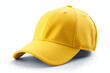 yellow baseball cap isolated