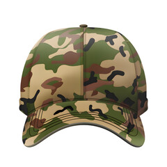 Wall Mural - Cap in camouflage colors, isolated on transparent background