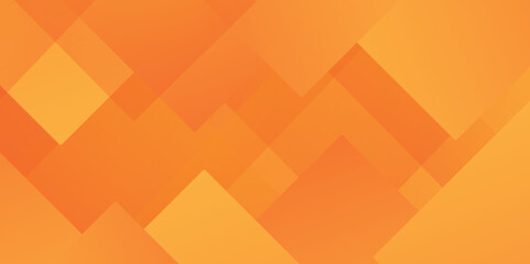 Wall Mural - Light orange vector gradient triangles pattern. Abstract seamless geometric shapes low poly background for modern design, vector illustration template orange vector triangle mosaic background.