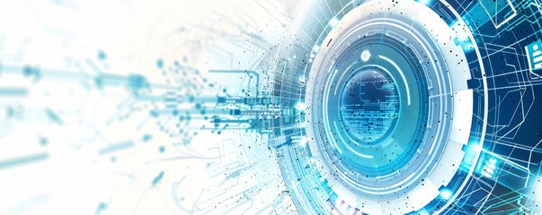 technology concept on white background with technology icons Generative AI