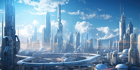 Wall Mural - future corporation background