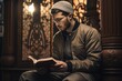 © Tanu - Muslim Man Is Reading The Quran, A Muslim guy is seen reading the Quran, Ai generated