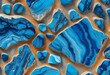 abstract blue mosaic