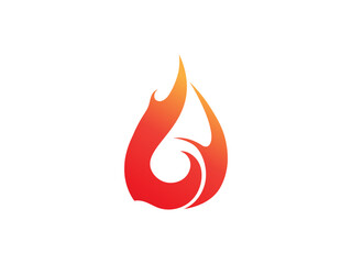 Wall Mural - fire logo icon design template elements. Fire flame vector icons