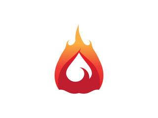 Wall Mural - fire logo icon design template elements. Fire flame vector icons