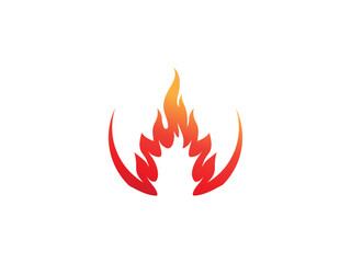 Wall Mural - fire logo icon design template elements. Fire flame vector icons