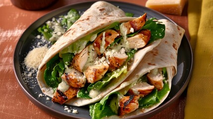 Sticker - Fresh Grilled Chicken Caesar Salad Wrap