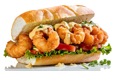 Canvas Print - Capture the essence of Po'Boy in a mouthwatering food photography shot