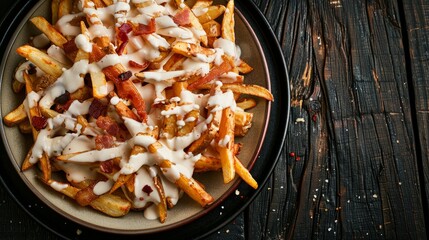 Sticker - Cheesy Bacon Fries with Creamy Drizzle