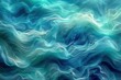 Turquoise, blue and green background texture, wavy silky pattern with different shades of light natural colors