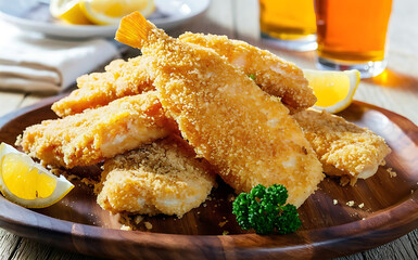 Wall Mural - Capture the essence of Fried Catfish in a mouthwatering food photography shot