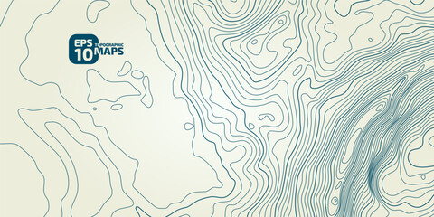Wall Mural - the stylized height of the topographic contour in lines and contours. сoncept of a conditional geogr