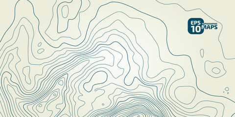 Wall Mural - the stylized height of the topographic contour in lines and contours. сoncept of a conditional geogr