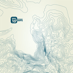 Wall Mural - stylized height of the topographic contour in lines and contours. сoncept of a conditional geography