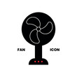 Fan icon vector . web sign of ventilator