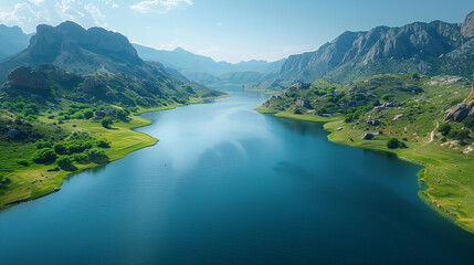 Wall Mural - river in the mountains