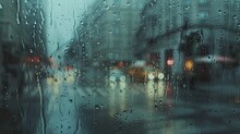 Stormy Rainy Day Window