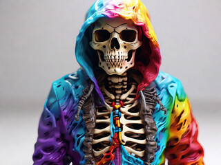 Sticker - Skeleton in a Hoodie 