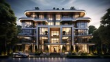 Fototapeta Boho - high luxury apartment building