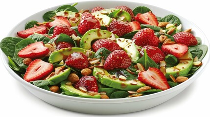 Sticker - summer strawberry spinach salad