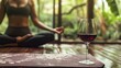 wellness wine and yoga