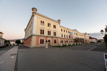 Canvas Print - Historic buildings in Alba Iulia Citadel